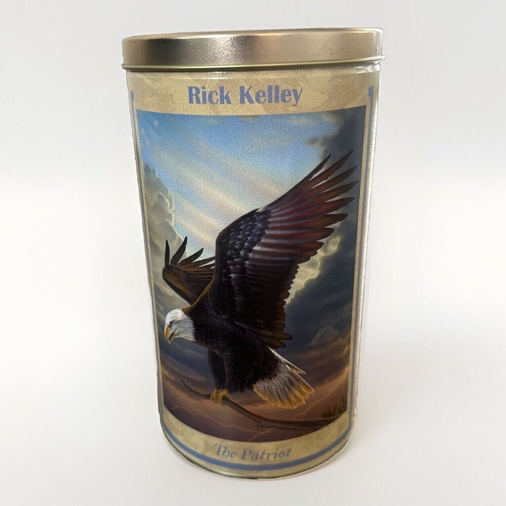 Rick Kelley The Patriot 10” Popcorn Tin 2020 Boy Scout Bald Eagle Americana Art